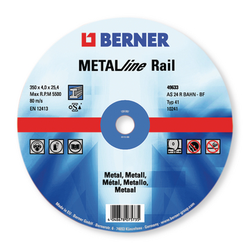Disc de retezat METALline RAIL 350x4,0x25,4